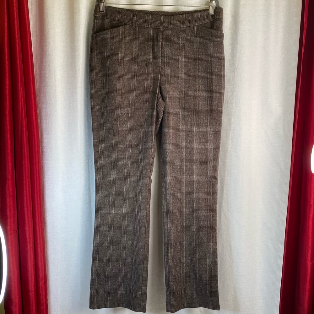 Maurices Brown Plaid Work Pants 11/12
